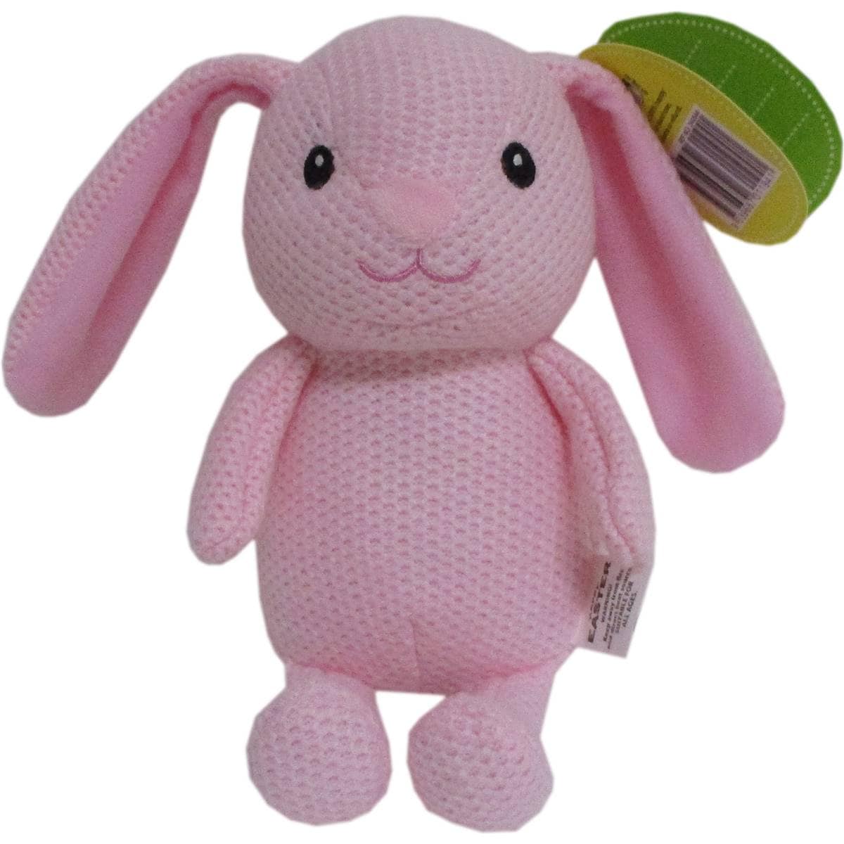 Easter Knitted Bunny Plush Pink Each Woolworths