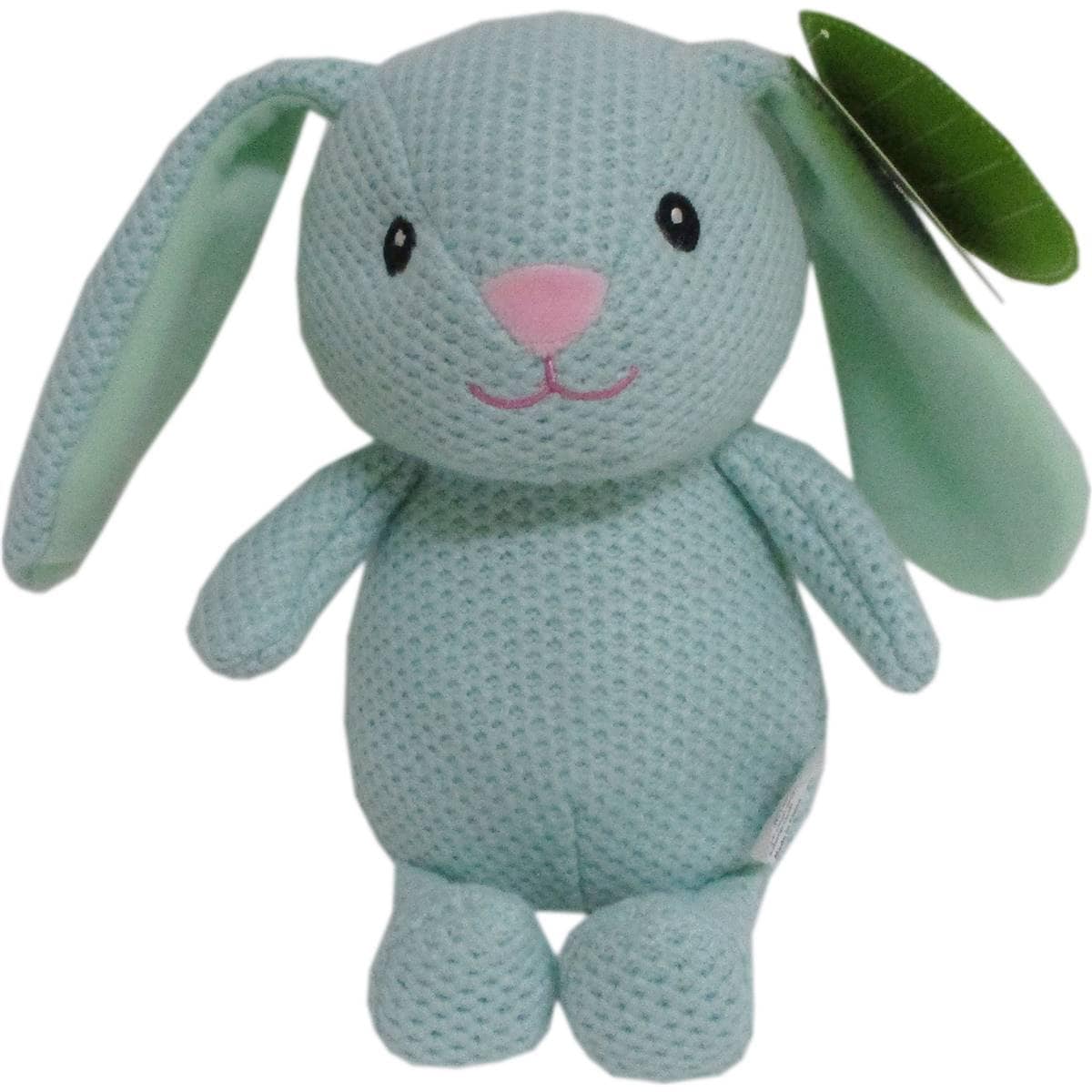 Easter Knitted Bunny Plush Green Each Woolworths