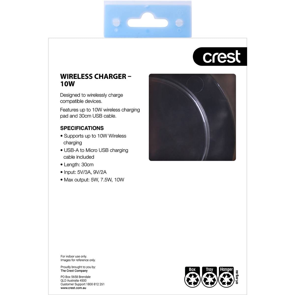 Crest Wireless Charger 10w Each Woolworths