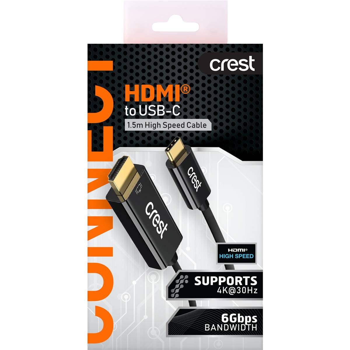Crest Hdmi To Usbc 1.5m High Speed Cable Each Woolworths