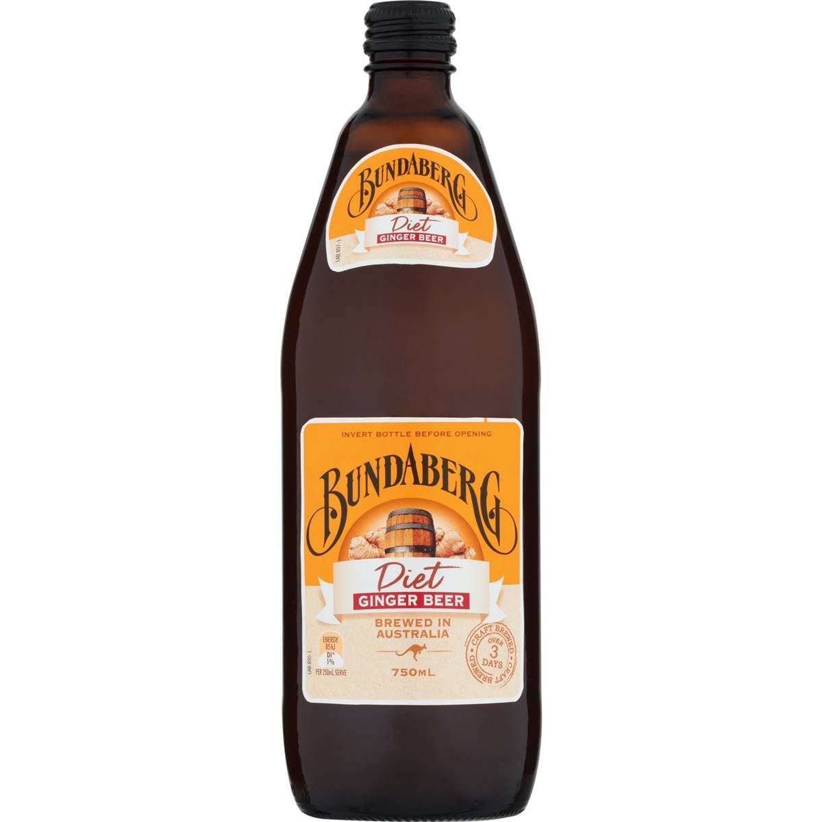 Bundaberg Diet Ginger Beer 750ml Woolworths