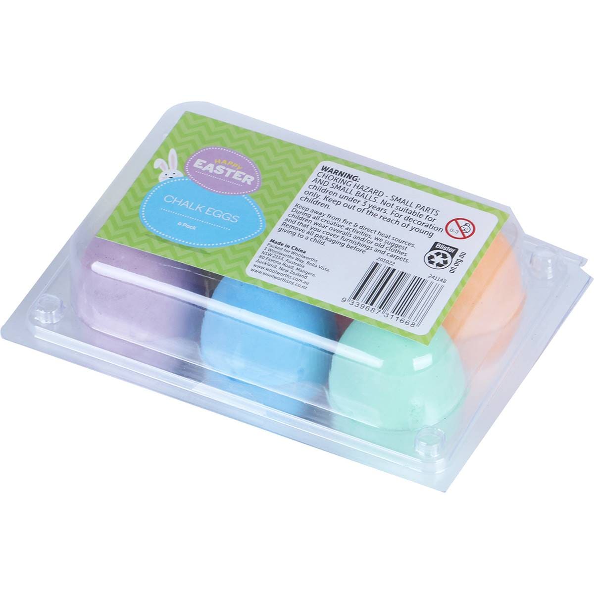 Easter Chalk Eggs 6 Pack Woolworths