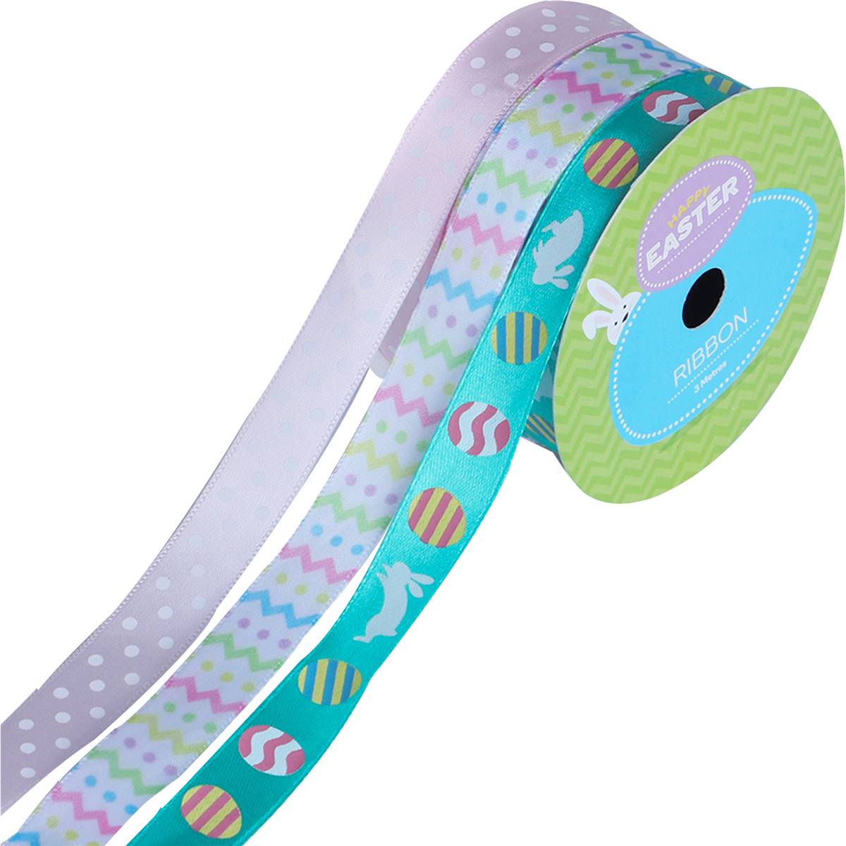 Easter Ribbon Small Satin 3 Pack | Woolworths