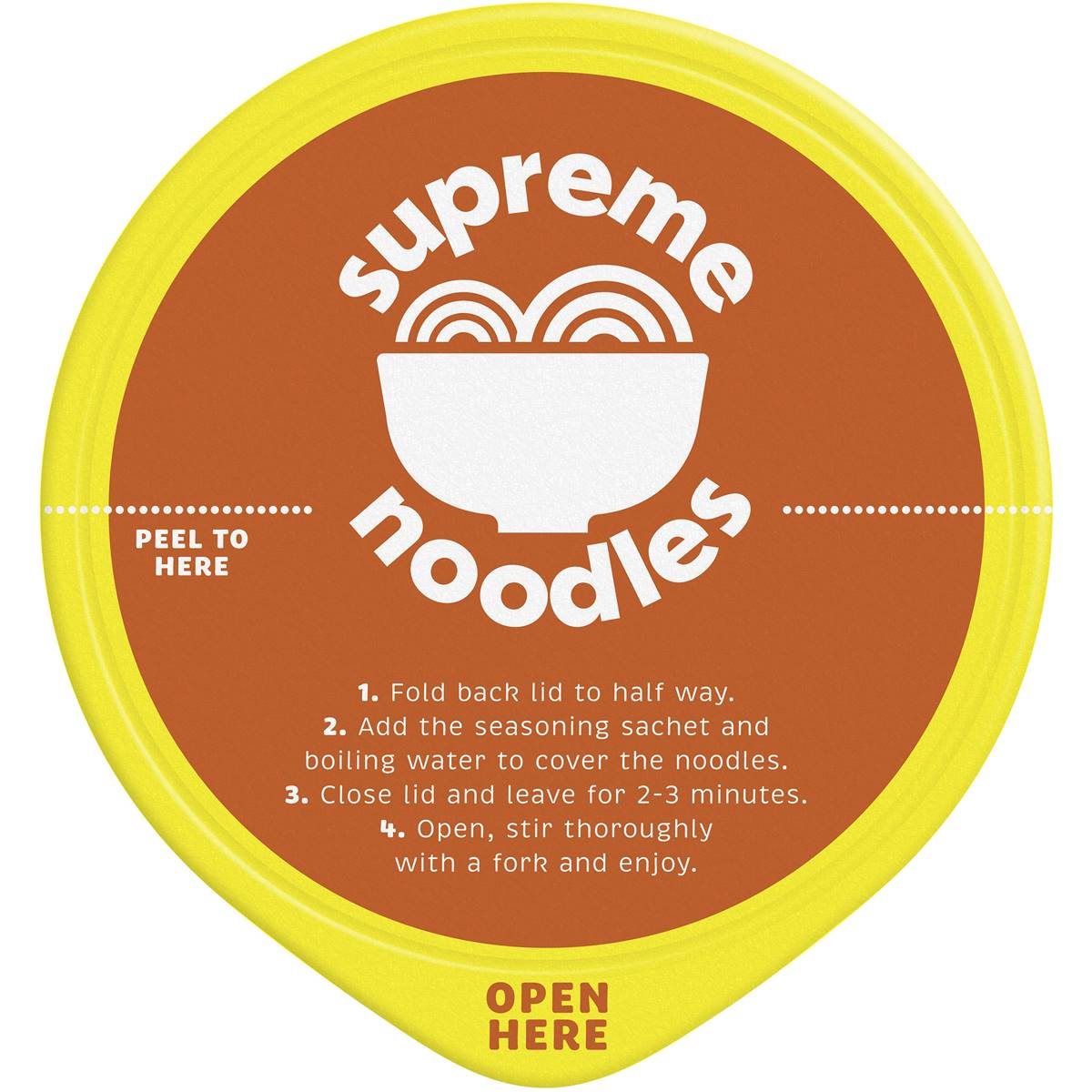 Supreme Noodles Cup Chicken Flavour 70g Woolworths