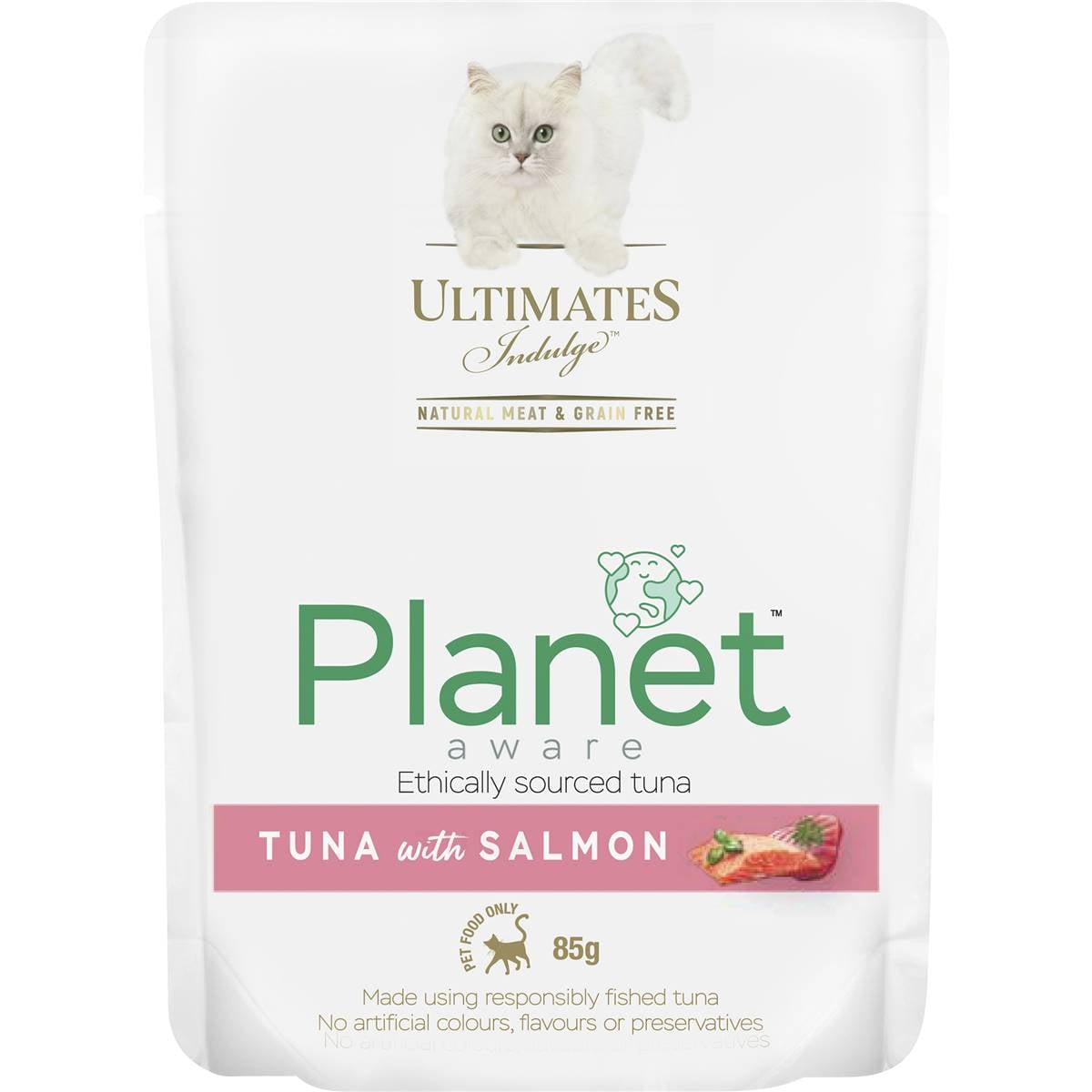 Ultimates Indulge Planet Friendly Tuna With Salmon Wet Cat Food 85g