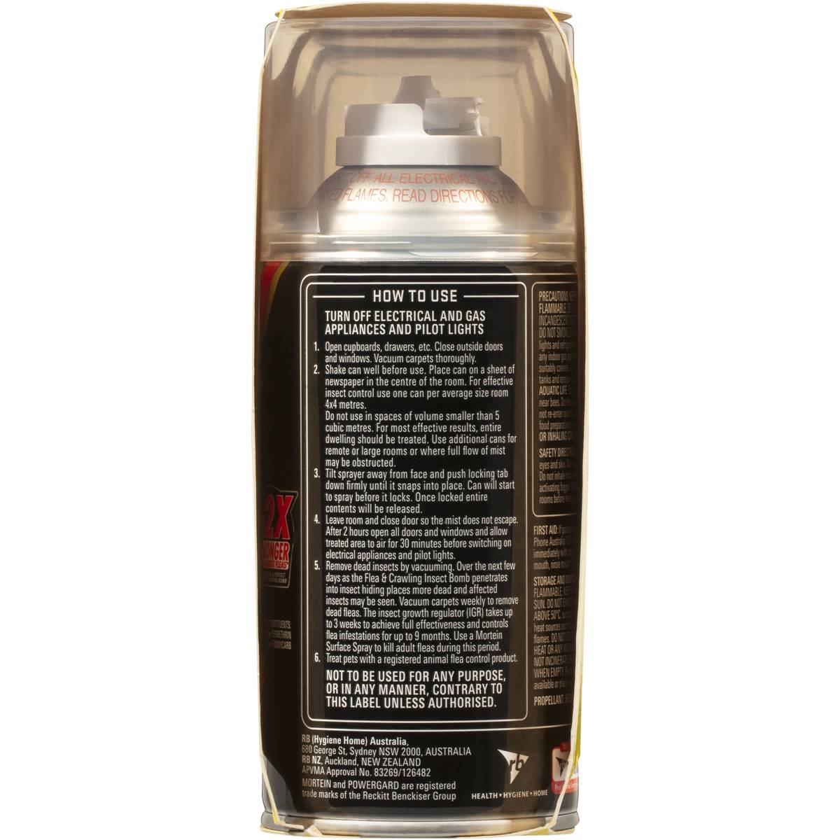 Mortein Power Gard Flea & Crawling Insect Control Bomb 3 Pack Woolworths