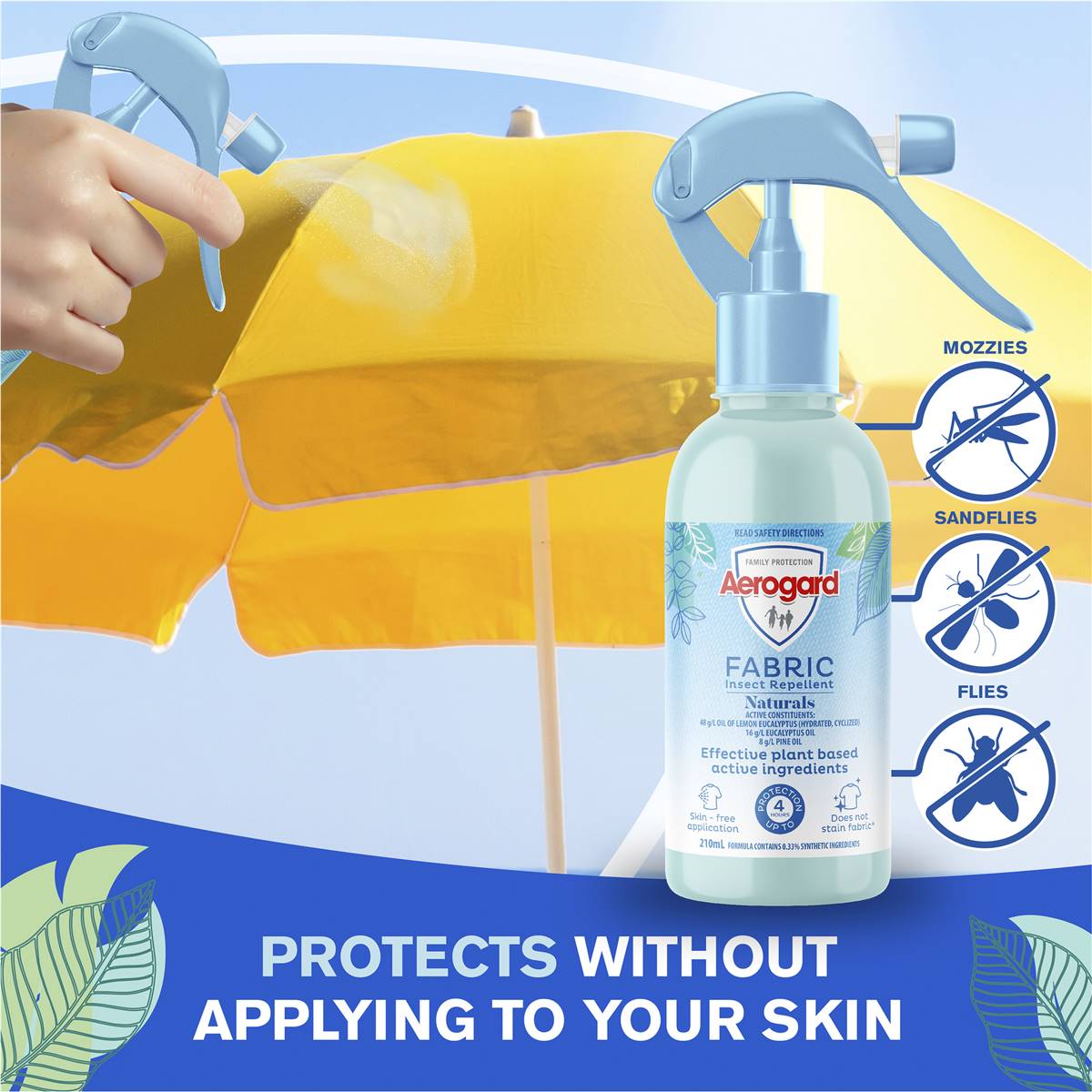 Aerogard Naturals Insect Repellent Fabric Spray 210ml Woolworths