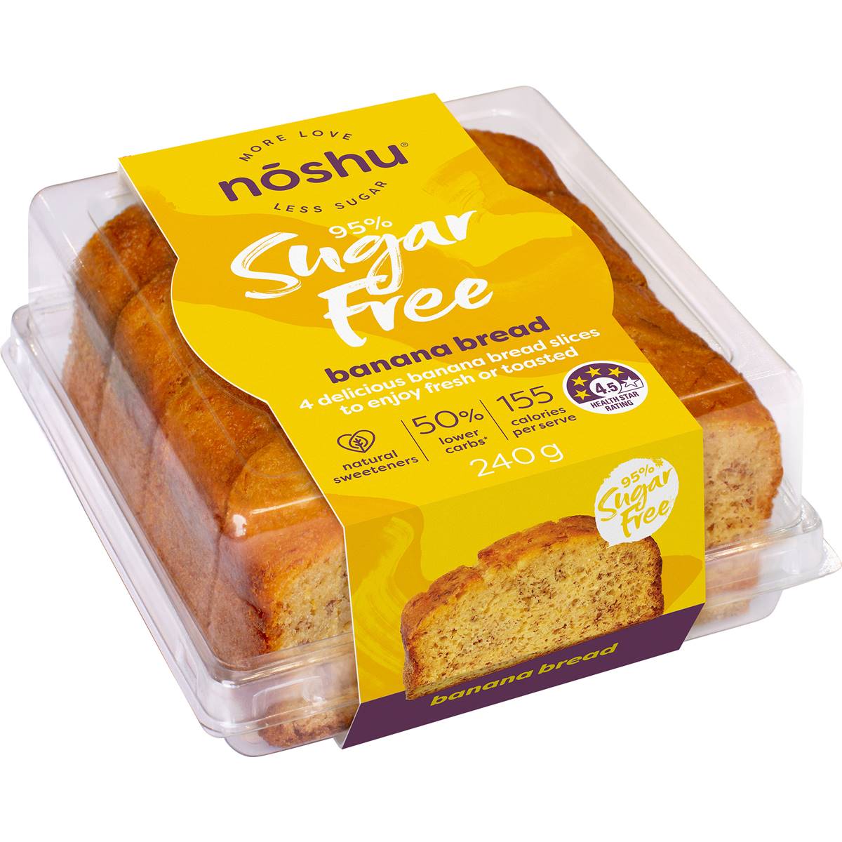 Noshu 95% Sugar Free Banana  240g