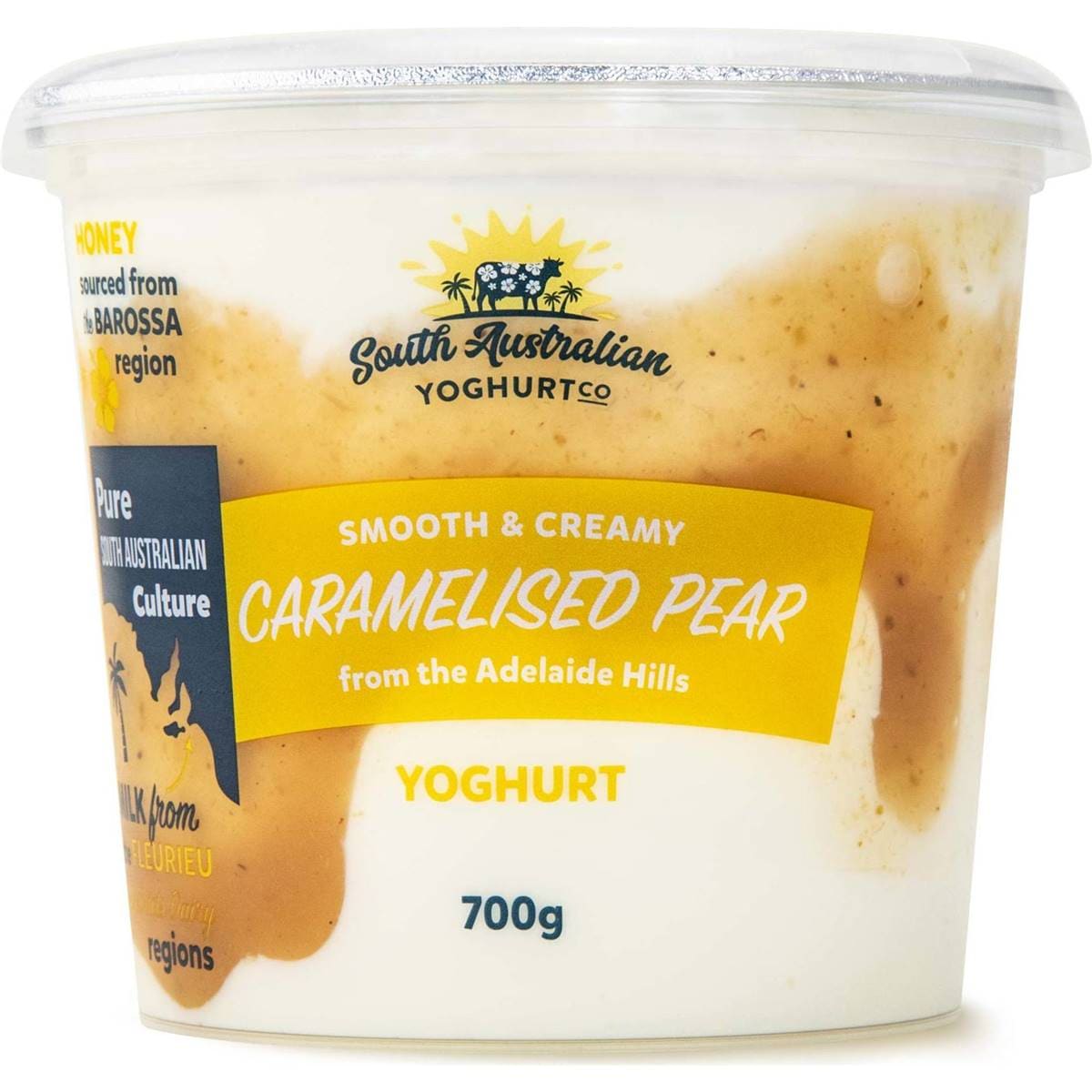 South Australian Yoghurt Co. Pear Yoghurt 700g Woolworths