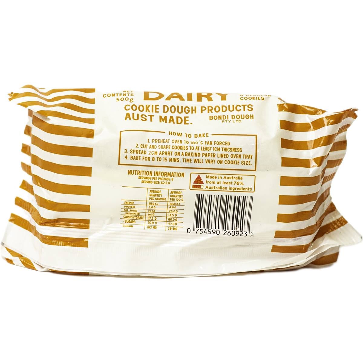 St Dairy Caramel & White Choc Cookie Dough 500g Woolworths