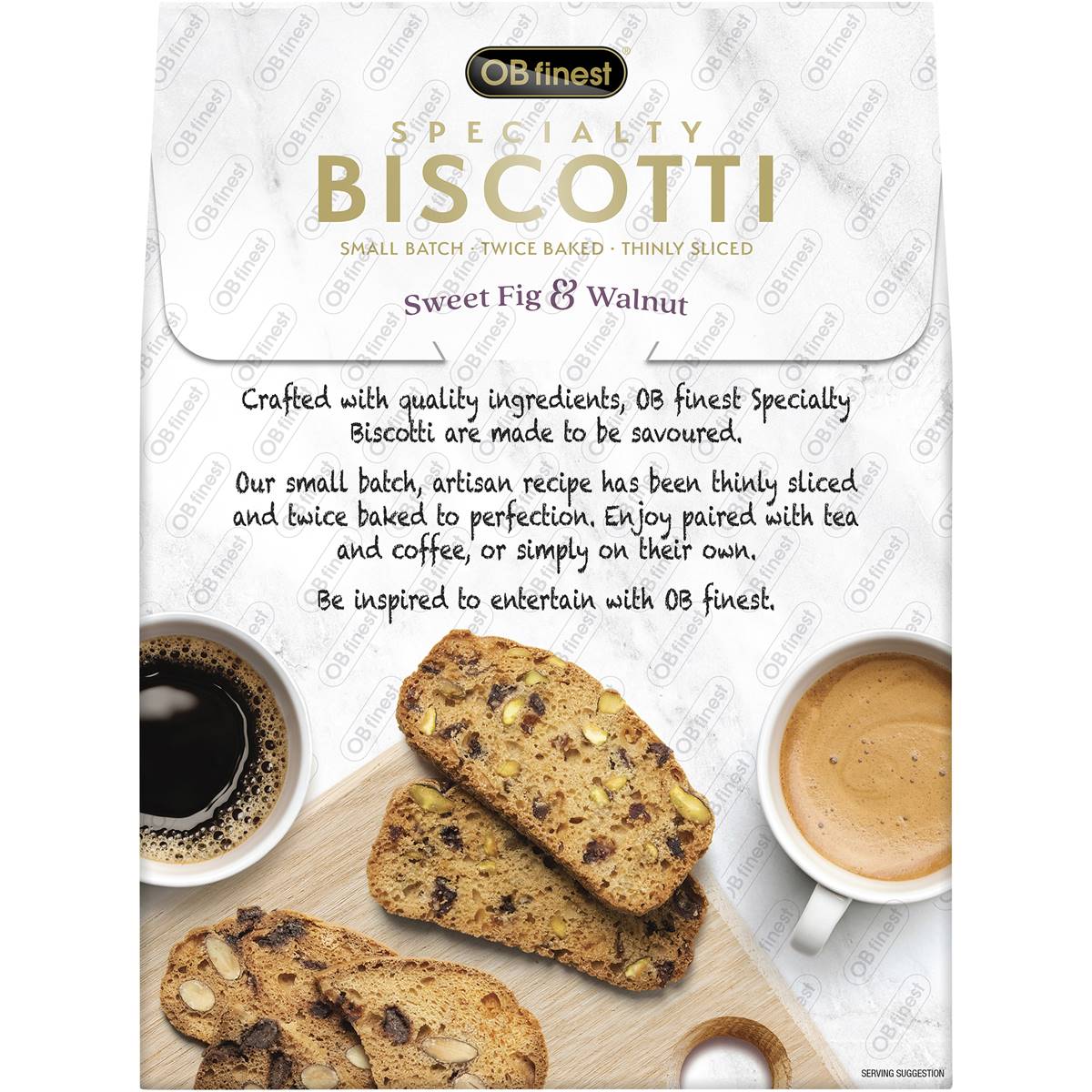 Ob Finest Biscotti Sweet Fig & Walnut 120g Woolworths