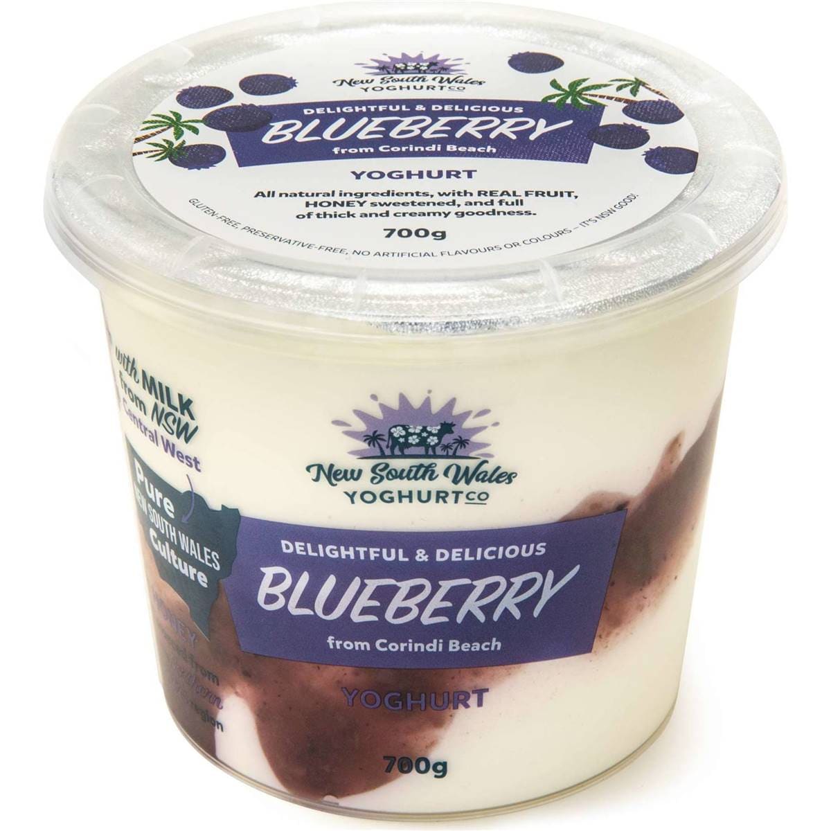 New South Wales Yoghurt Co Blueberry Yoghurt 700g | Woolworths