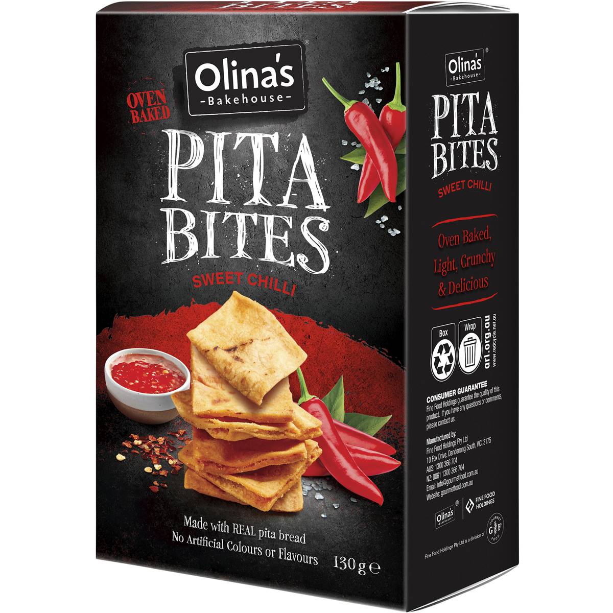 Olina's Bakehouse Pita Bites Sweet Chilli 130g Woolworths