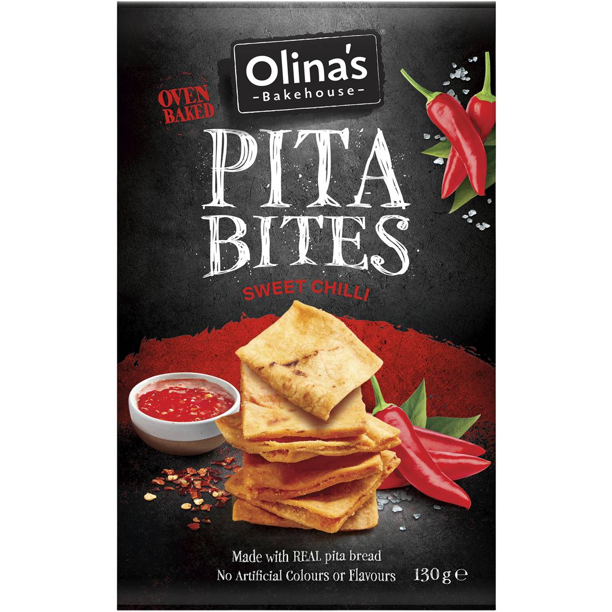 Olina's Bakehouse Pita Bites Sweet Chilli 130g Woolworths