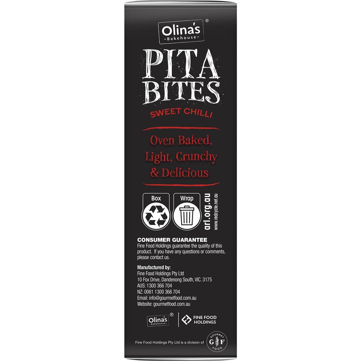 Olina's Bakehouse Pita Bites Sweet Chilli 130g Woolworths