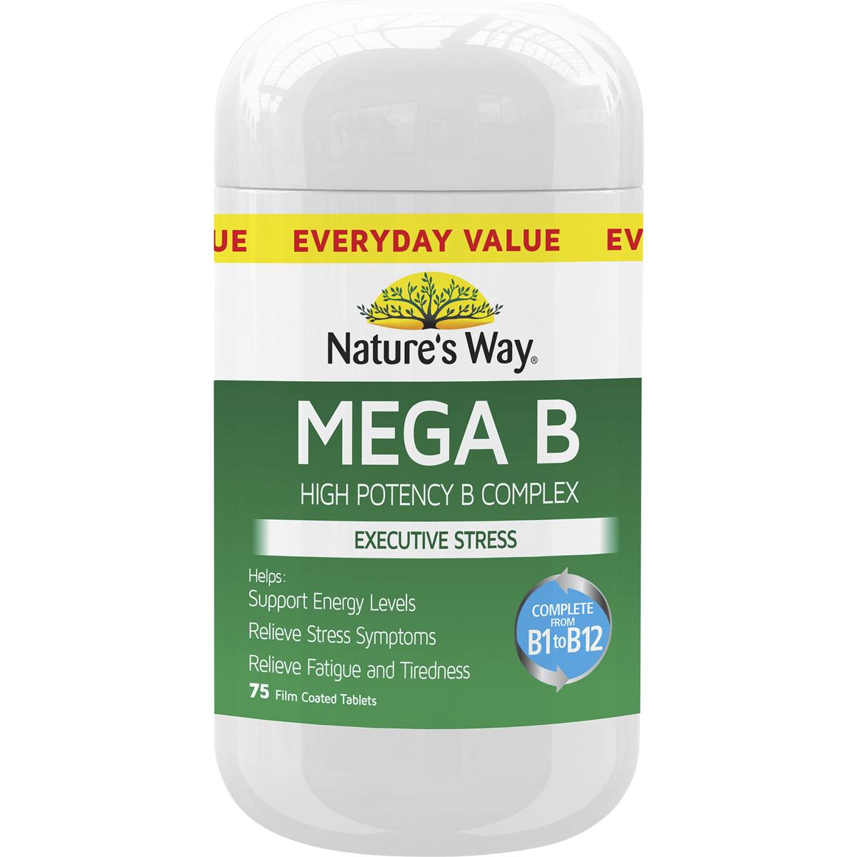 Nature's Way High Potency B Complex 75 Pack | Woolworths