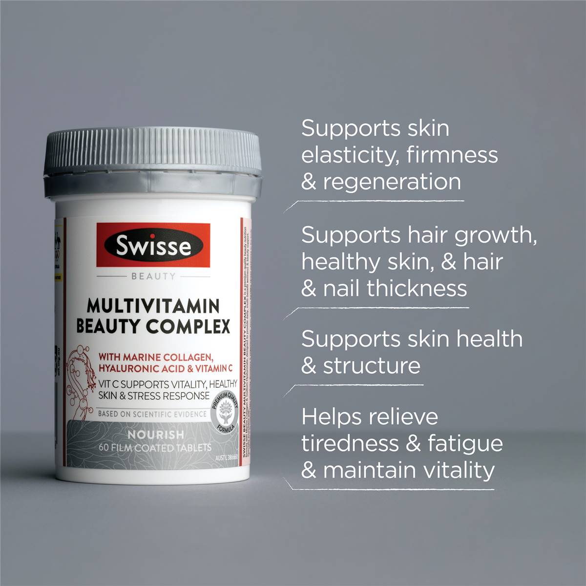 Swisse Beauty Multivitamin Beauty Complex Tablets For Skin 60 Pack 