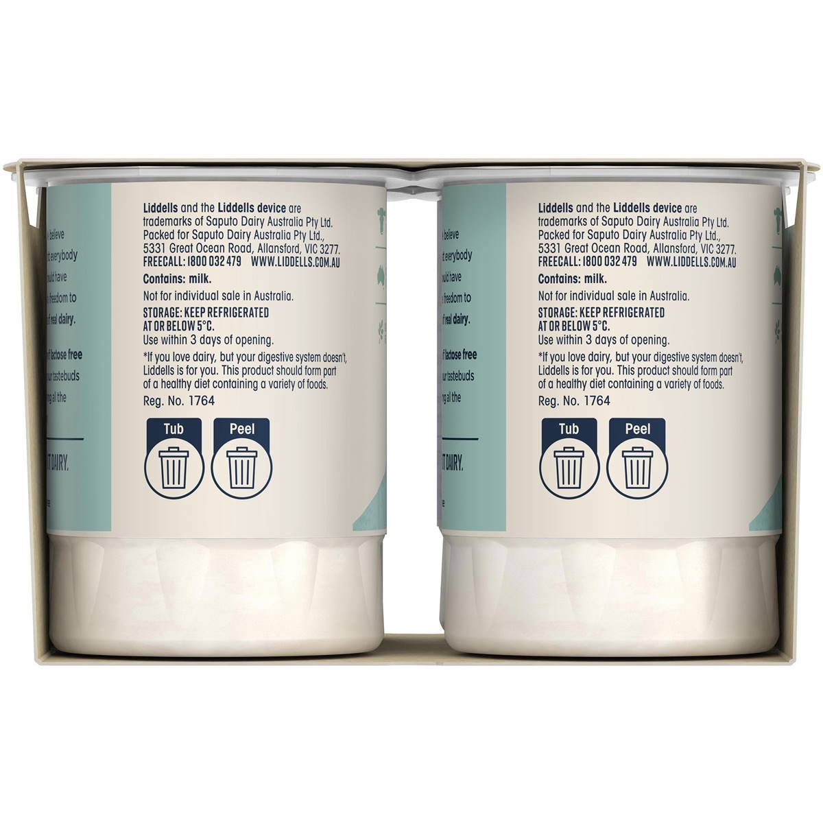 Liddells Lactose Free Probiotic Yoghurt Tropical 140g X 4 Pack Woolworths