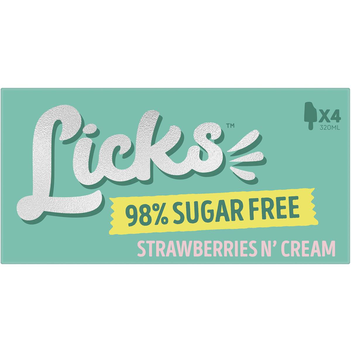 Twisted Licks Strawberries N Cream Ice Creams 4 Pack Woolworths 9771