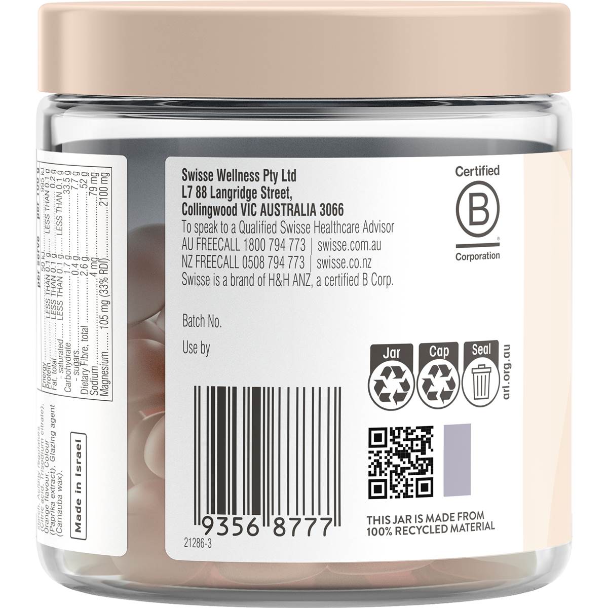 Swisse Ultiboost Magnesium Gummies 60 Pack Woolworths