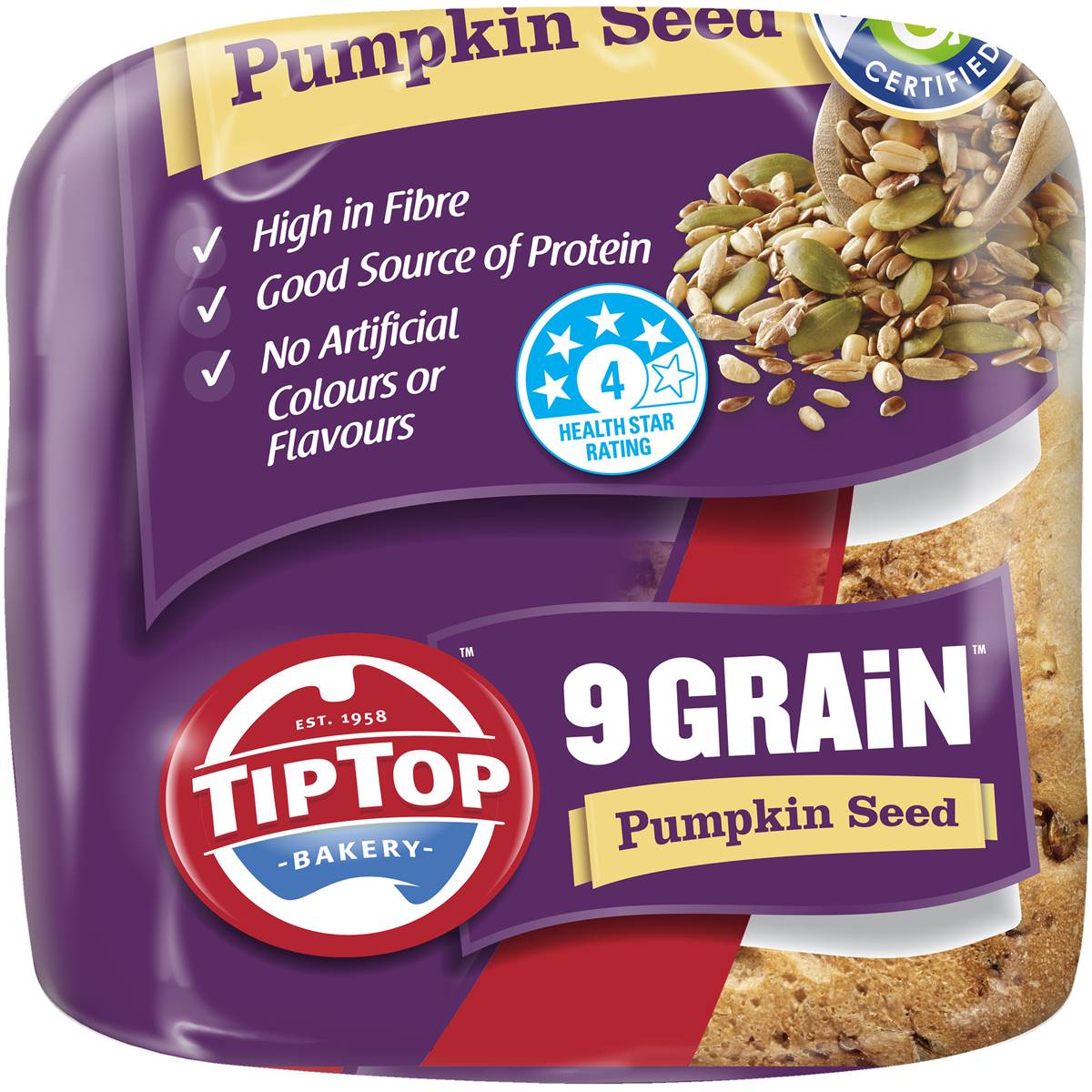 Tip Top Bakery 9 Grain Bread With Pumpkin Seeds 700g Woolworths tip-top-bakery-9-grain-bread-with-pumpkin-seeds-700g-woolworths