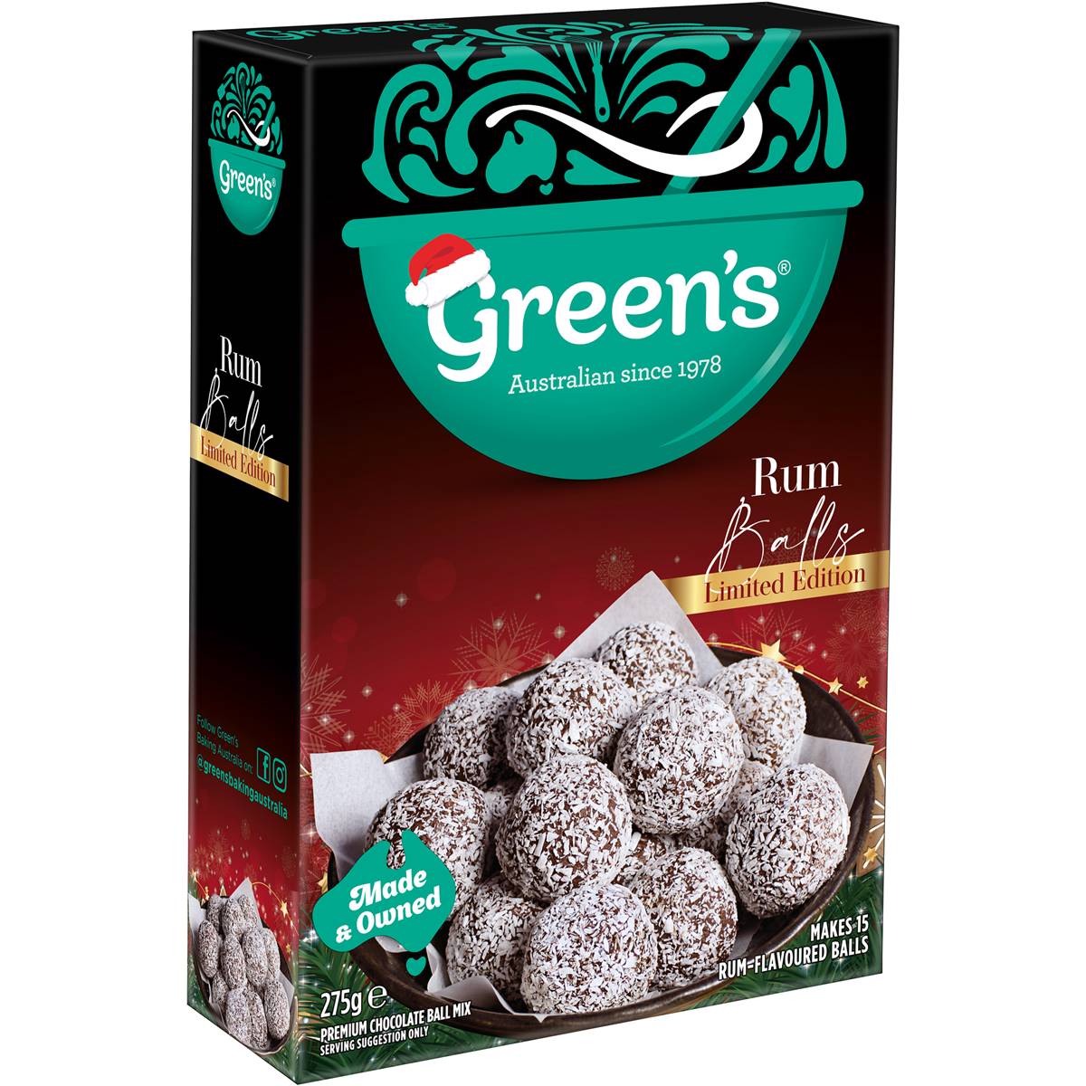 Green's Rum Ball Mix 275g Woolworths