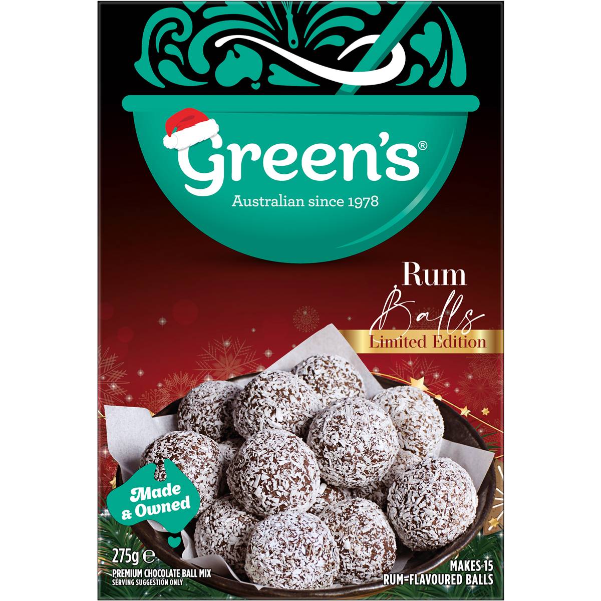 Green's Rum Ball Mix 275g Woolworths