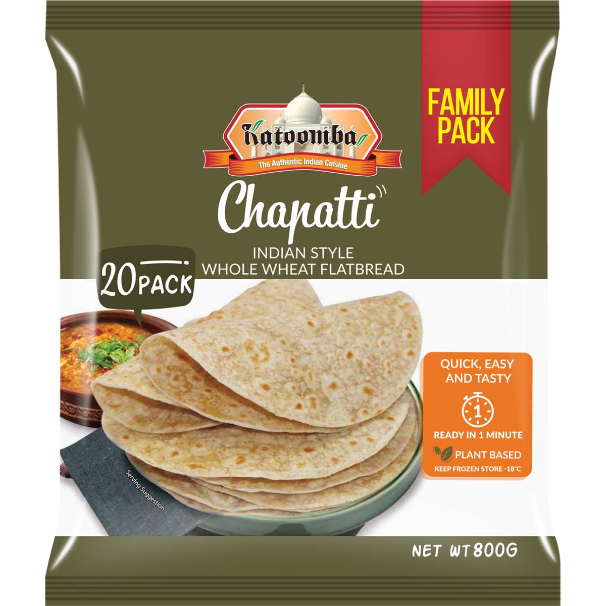Katoomba Chapatti Flatbread 20 Pack Woolworths