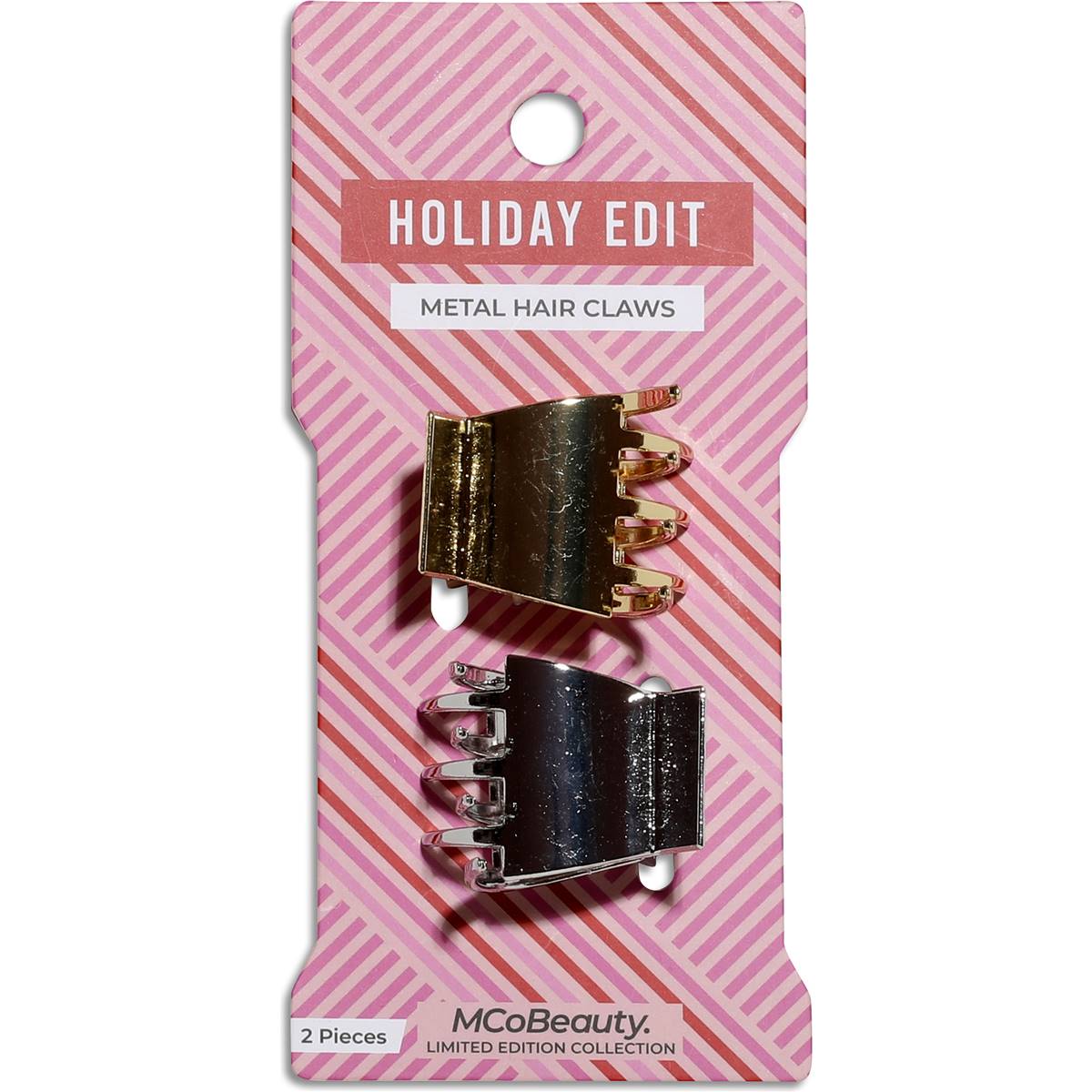 Mcobeauty Holiday Edit Metal Hair Claw Medium 2 Pack Woolworths
