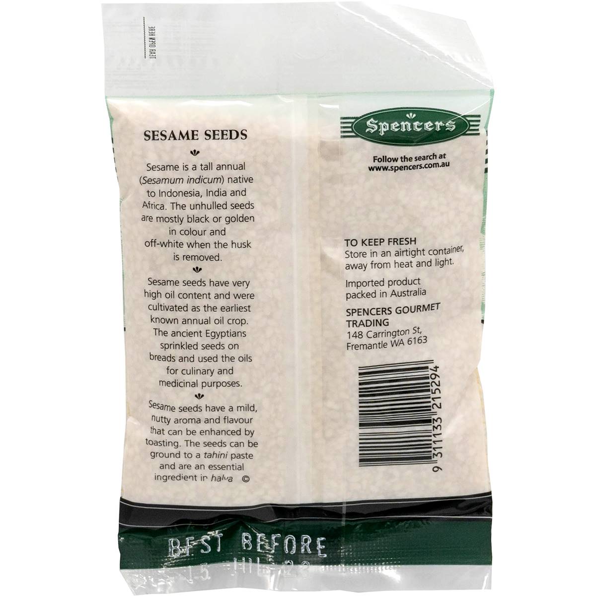 Spencers Sesame Seeds Sachet 70g Woolworths