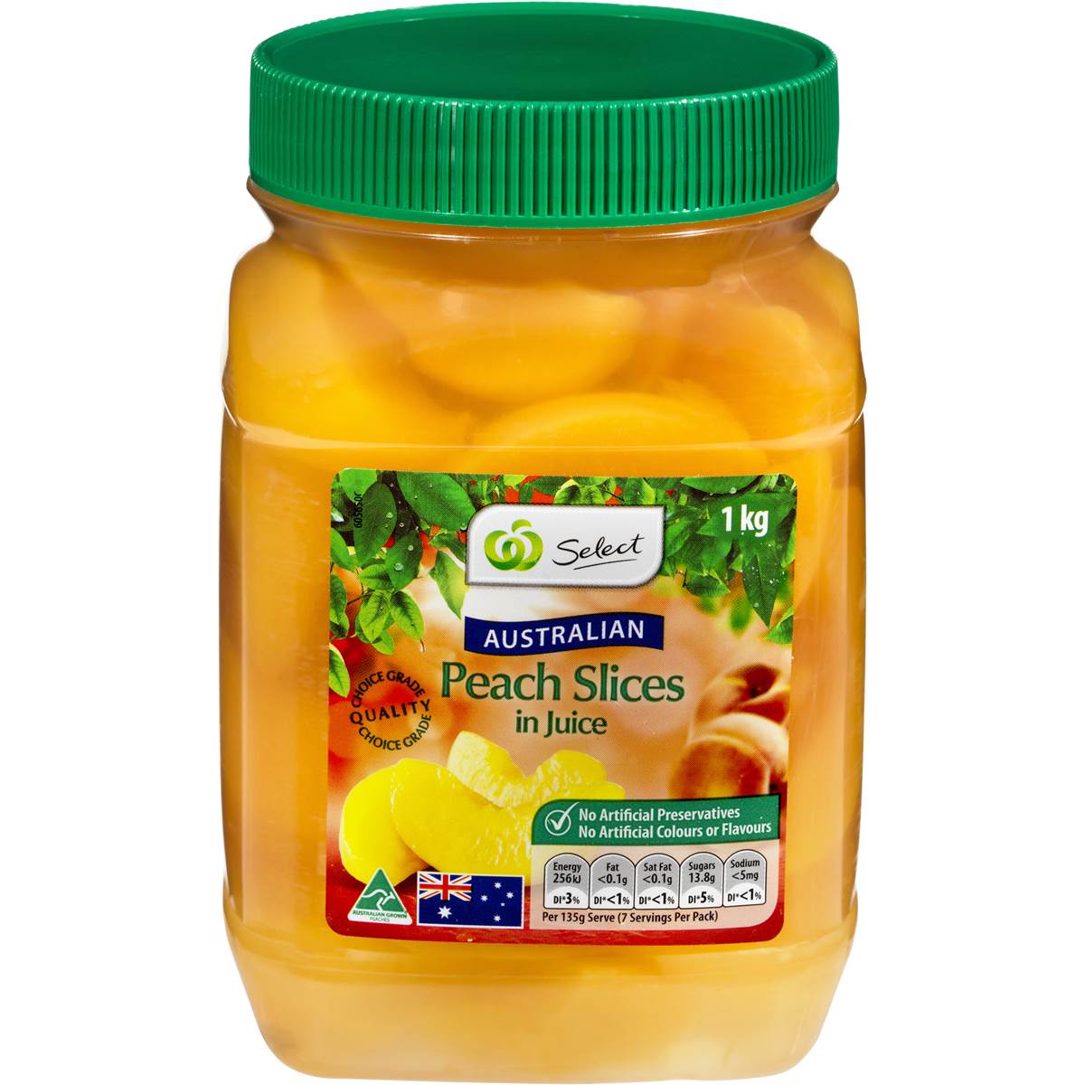 Woolworths Select Peach Sliced In Natural Juice 1kg Woolworths