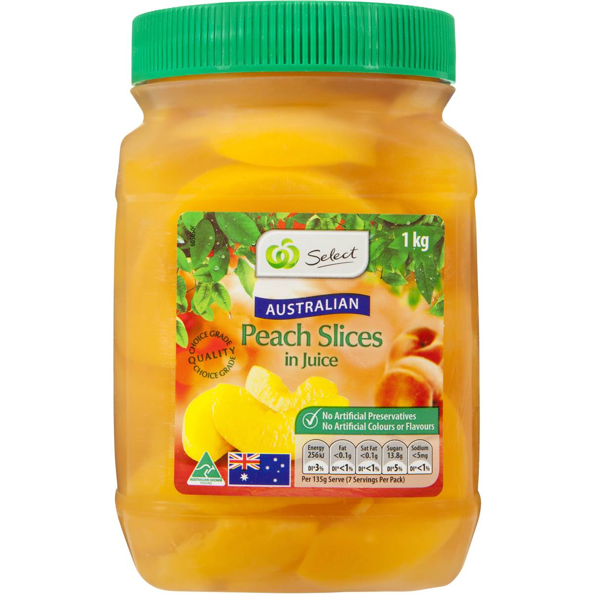 Woolworths Select Peach Sliced In Natural Juice 1kg Woolworths
