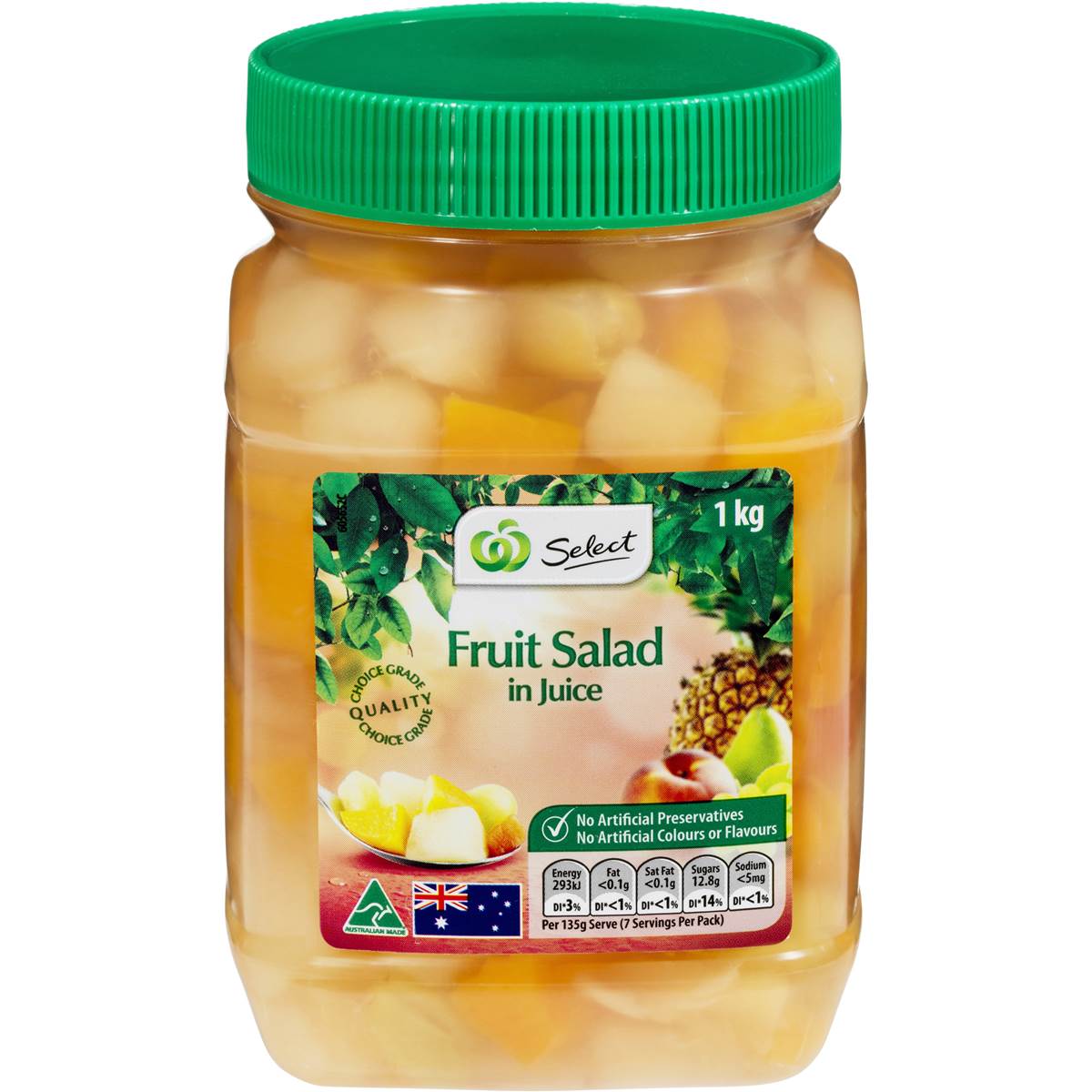 Woolworths Select Fruit Salad In Juice 1kg Woolworths