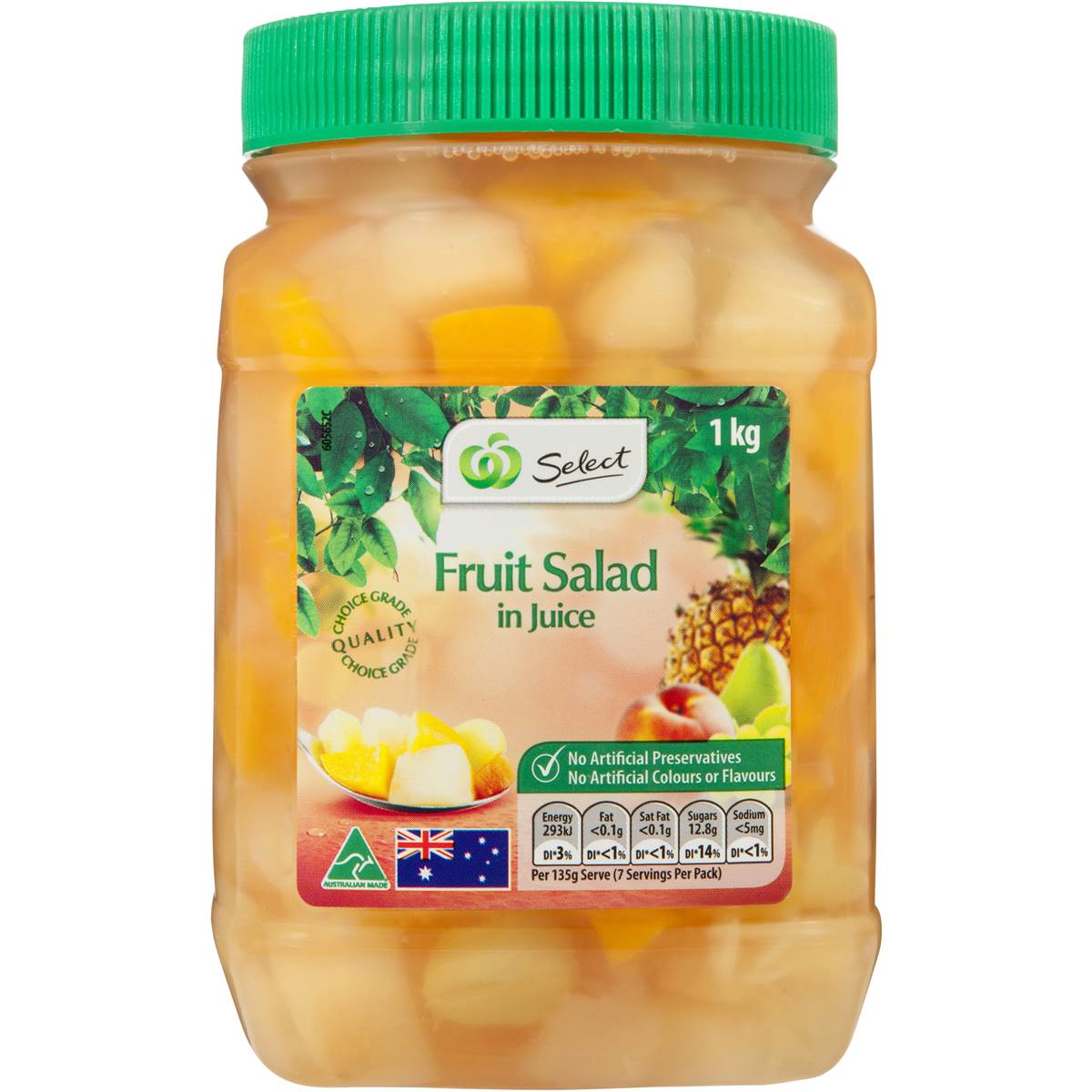 Woolworths Select Fruit Salad In Juice 1kg Woolworths 4407