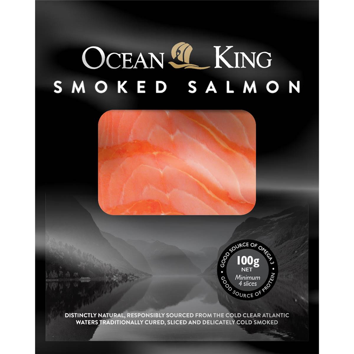 Ocean king smoked salmon 100g woolworths