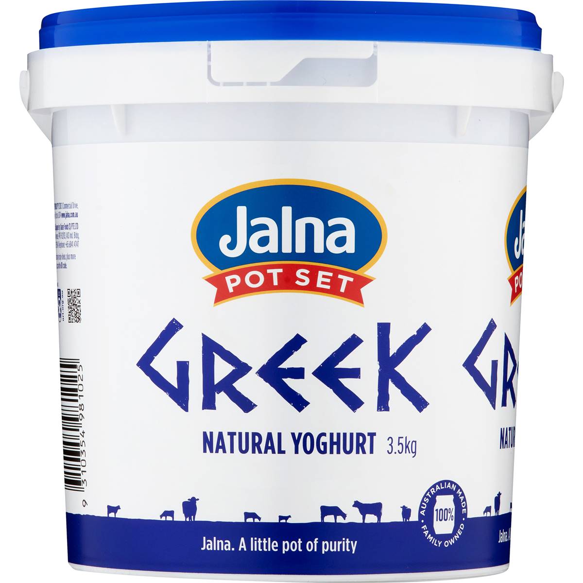 Jalna Greek Natural Yoghurt 3.5kg | Woolworths