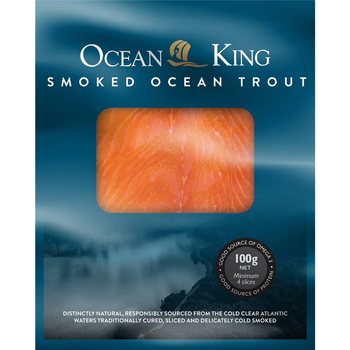 Ocean King Smoked Ocean Trout 100g Woolworths