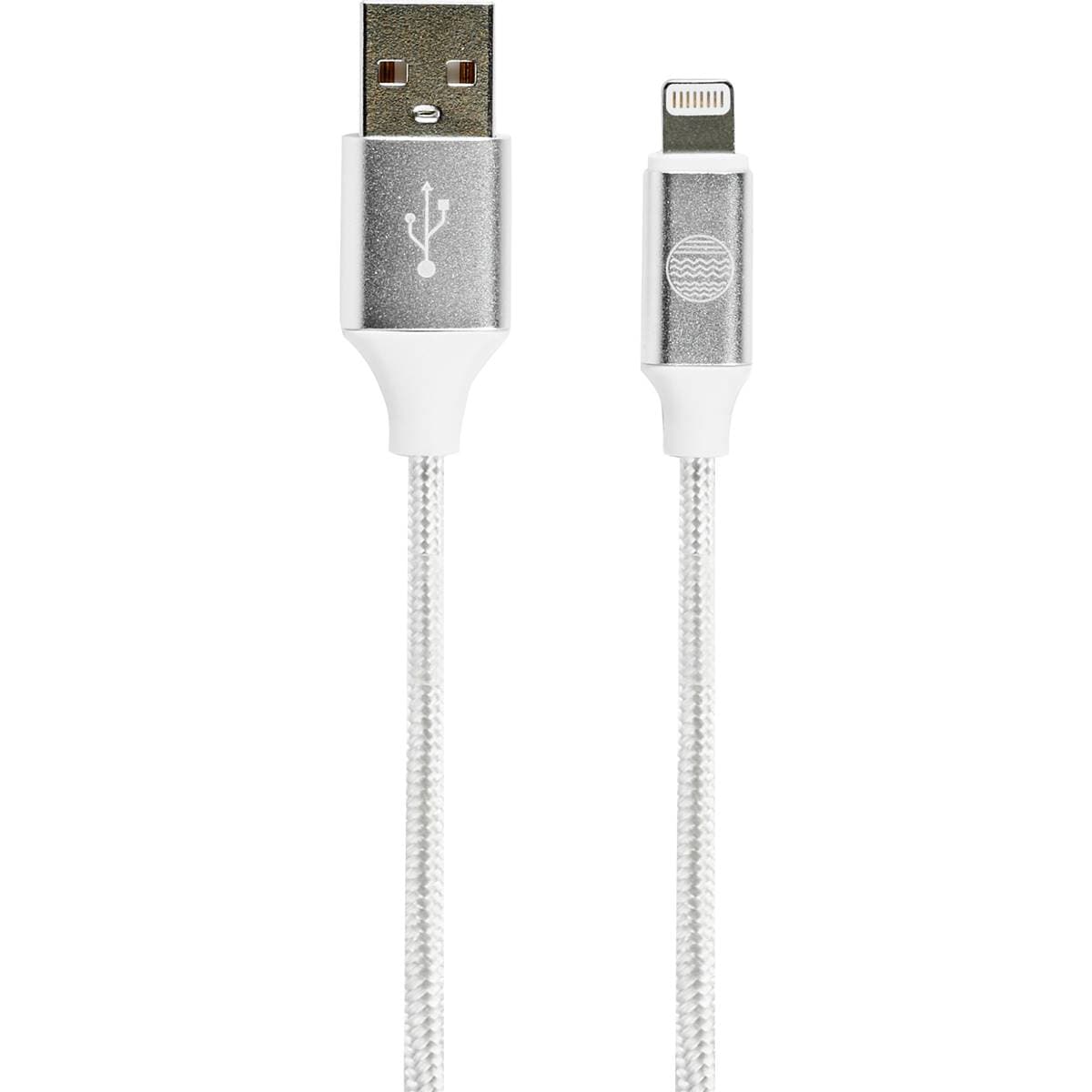 Our Pure Charge & Sync Braided Lightning Cable 1 Pack Woolworths