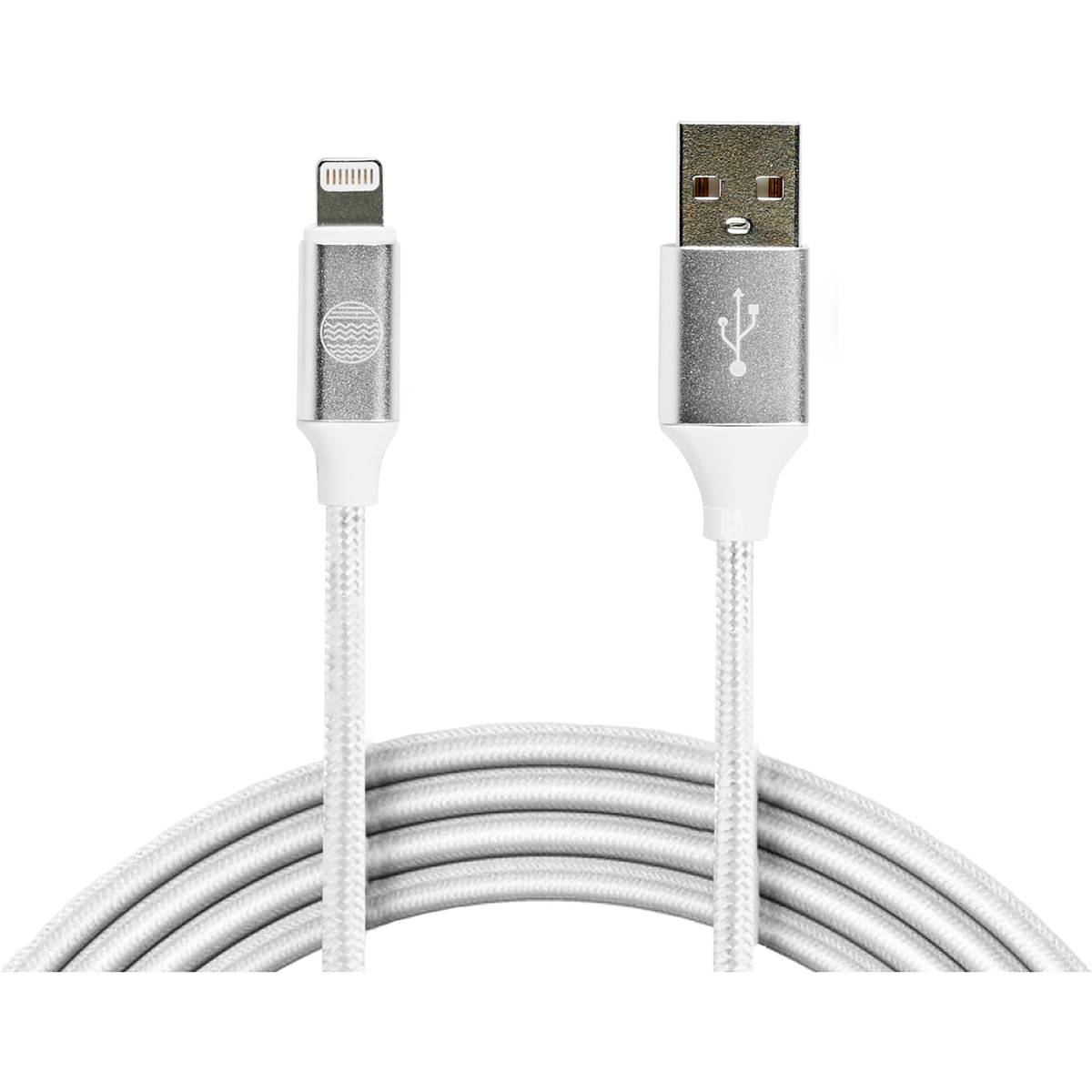 Our Pure Charge & Sync Braided Lightning Cable 1 Pack Woolworths