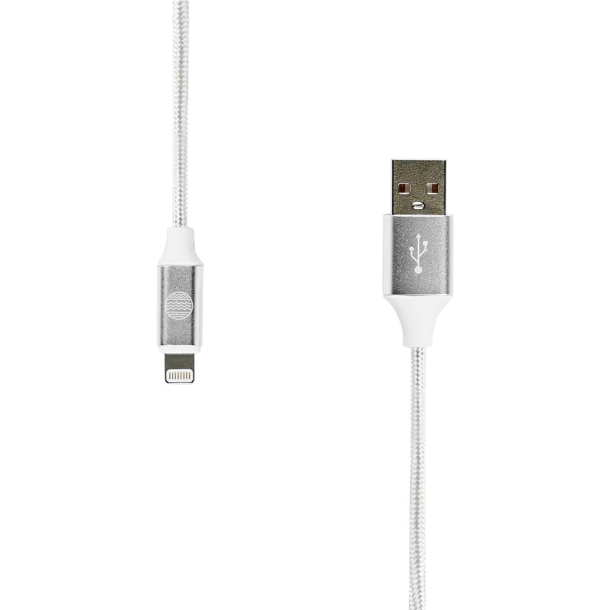 Our Pure Charge & Sync Braided Lightning Cable 1 Pack Woolworths