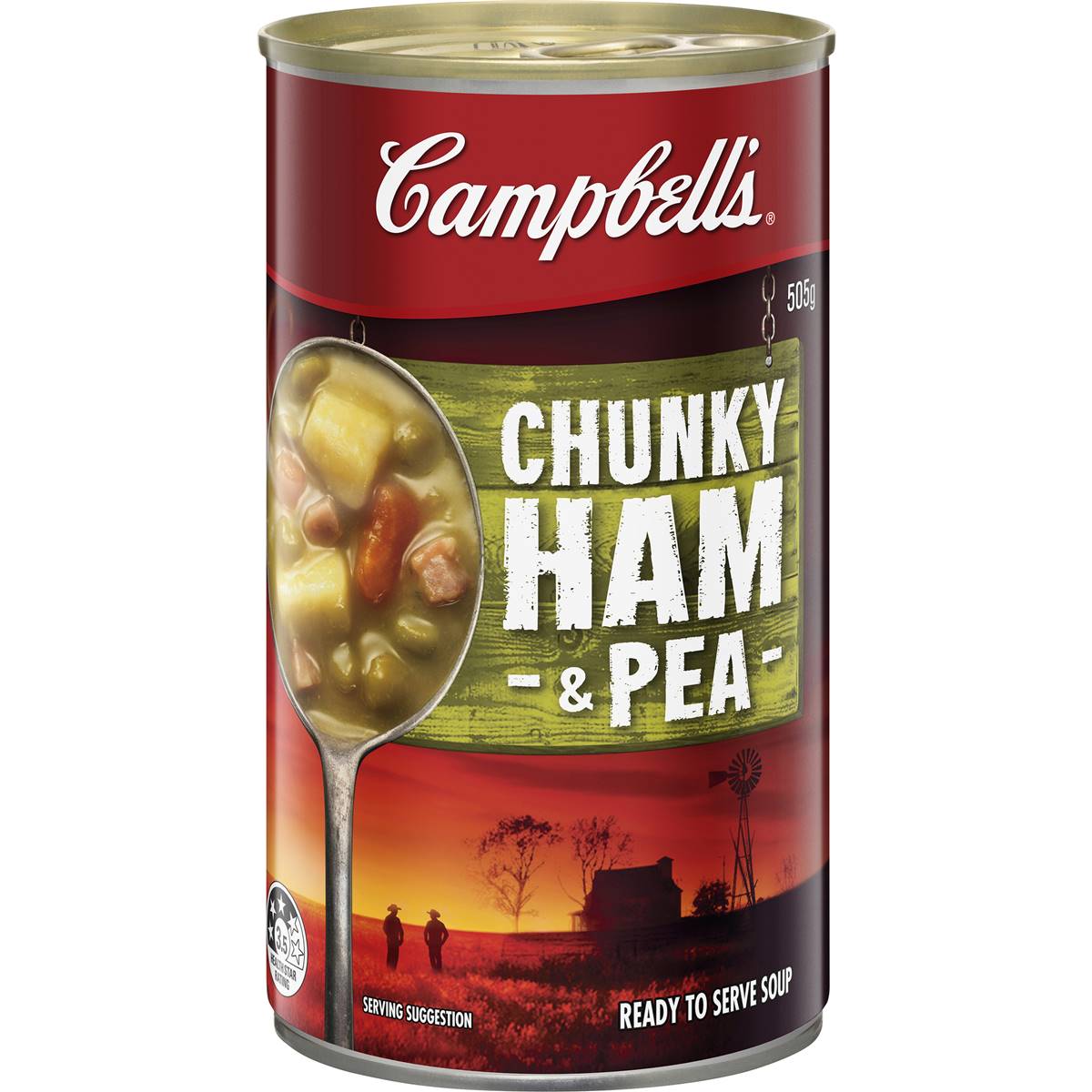 Campbell's Chunky Soup Ham & Pea 505g Woolworths