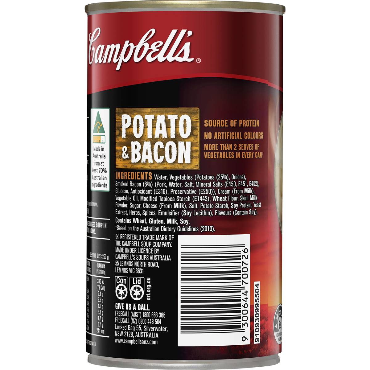 Campbell's Chunky Soup Potato & Bacon 505g Woolworths
