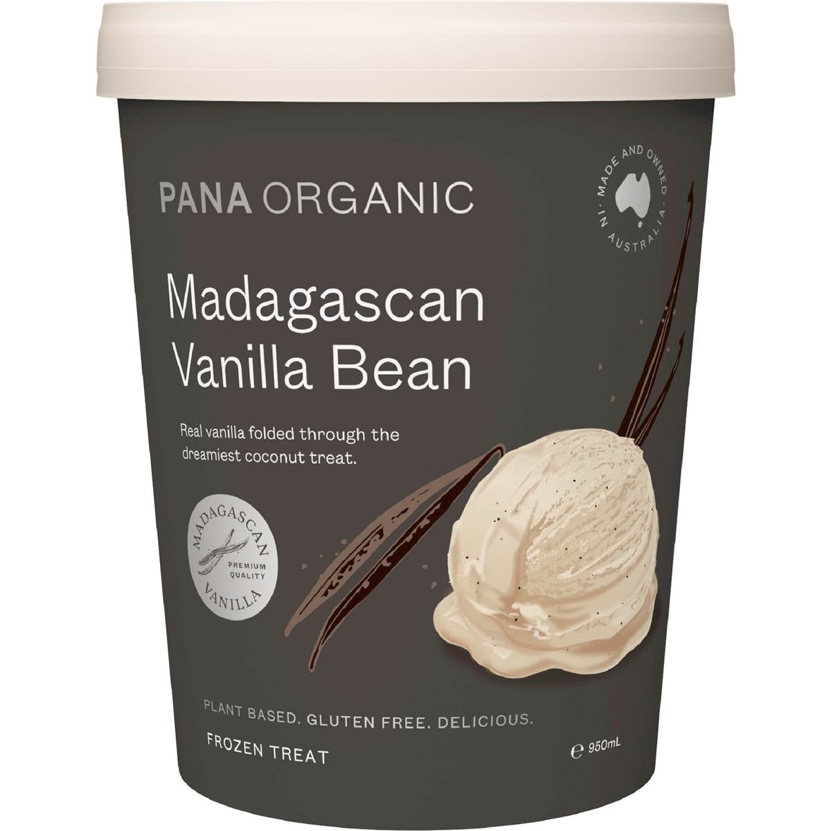 Pana Organic Vanilla Bean Frozen Dessert Tub 950ml Woolworths