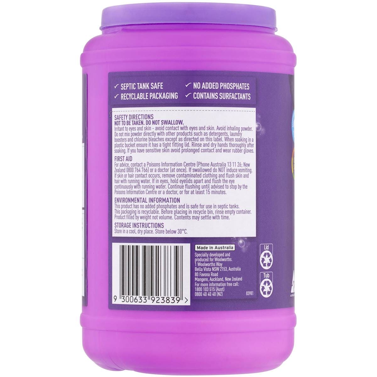 Clean Boost Triple Enzyme Power Soaker 1kg Woolworths