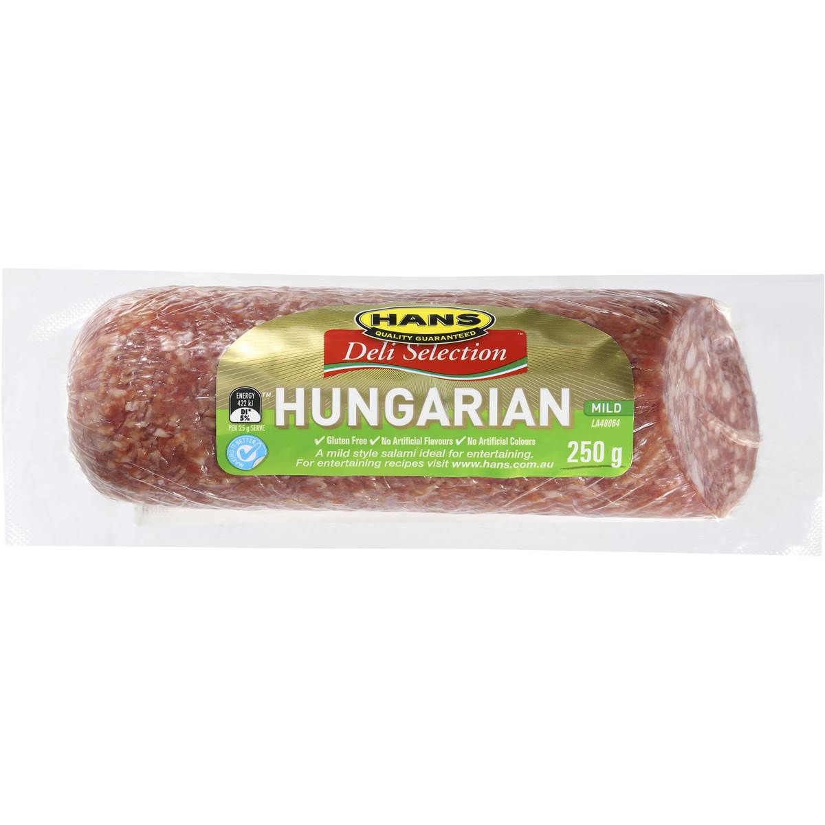 Hans Salami Hungarian 250g Woolworths