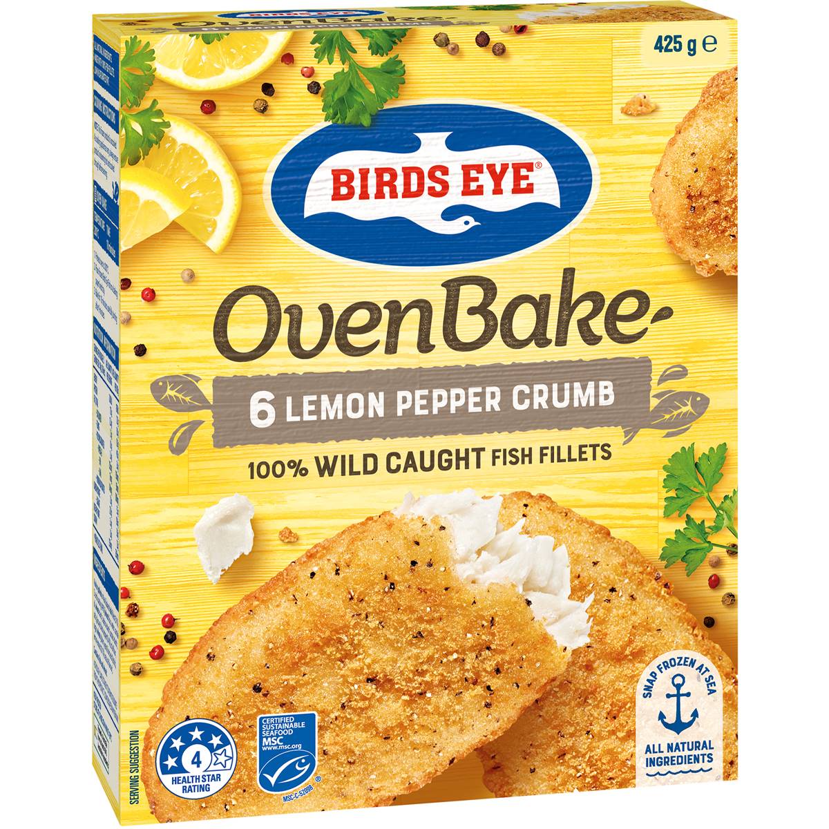 Birds Eye Oven Bake Crumbed Lemon Pepper