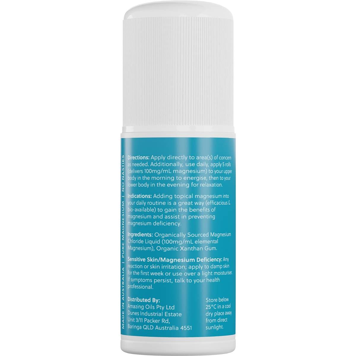 Amazing Oils Magnesium Daily Gel Pure Magnesium Gel 60ml Woolworths