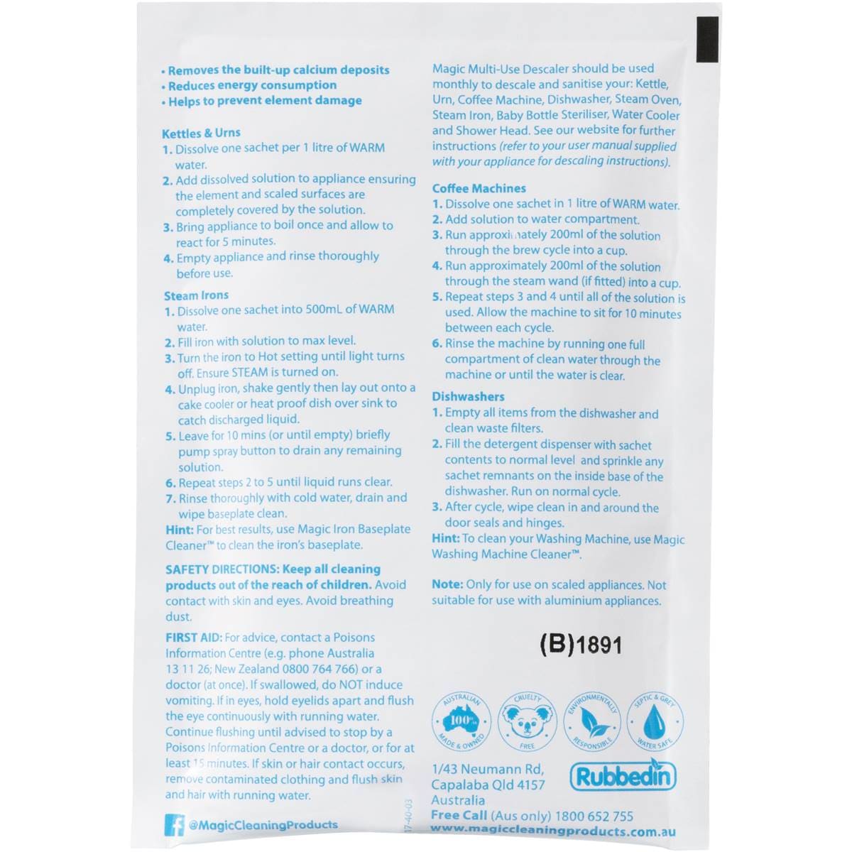 Magic Multiuse Descaler 2x40g Woolworths