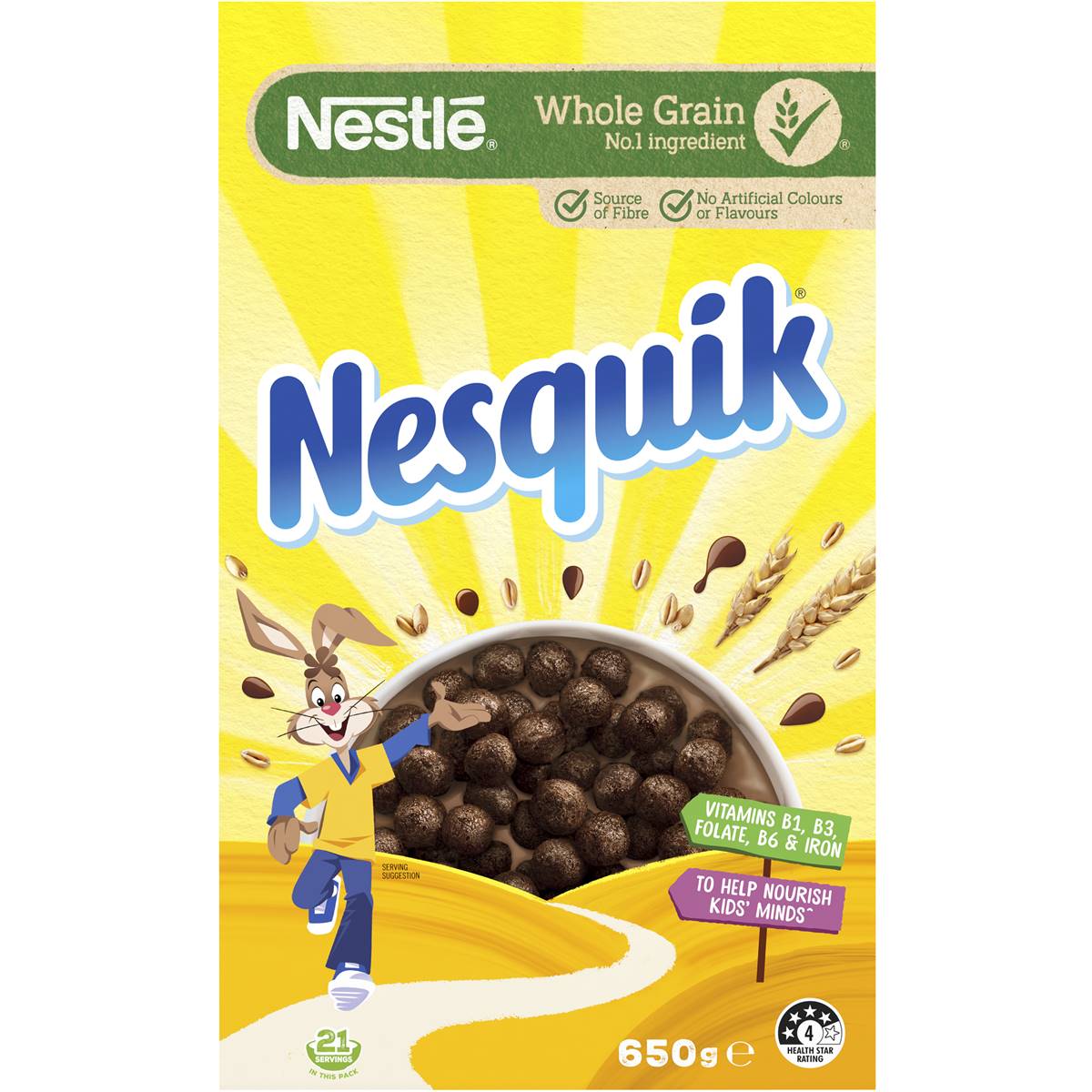 Nestle Nesquik Breakfast Cereal 650g | Woolworths