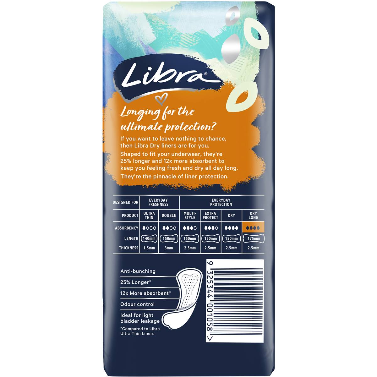 Libra Panty Liners Thin & Long 39 Pack Woolworths